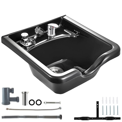 Black square abs - black, plastic